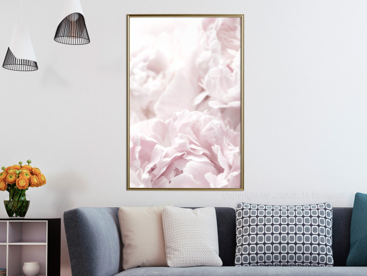 Wall Poster Fluffy peonies - botanical composition with flowers with pink petals 115010 additionalImage 7