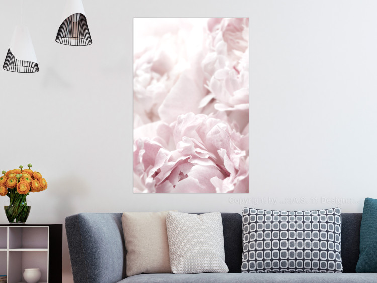 Wall Poster Fluffy peonies - botanical composition with flowers with pink petals 115010 additionalImage 24