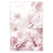 Wall Poster Fluffy peonies - botanical composition with flowers with pink petals 115010