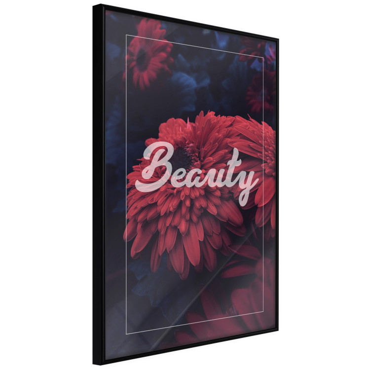 Poster Beauty - composition in dark colors with a bright English text 116310 additionalImage 10