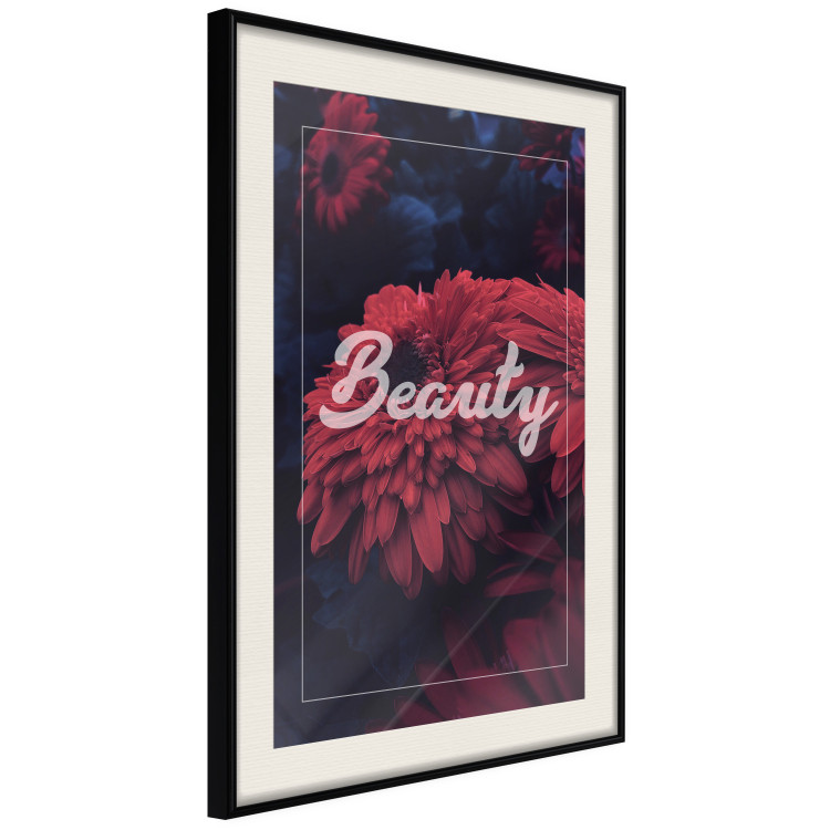 Poster Beauty - composition in dark colors with a bright English text 116310 additionalImage 3