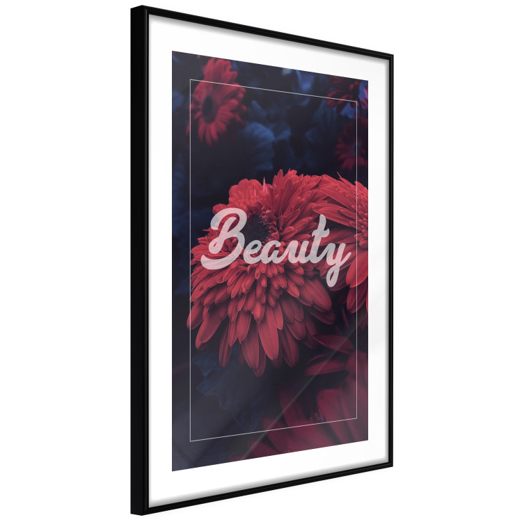 Poster Beauty - composition in dark colors with a bright English text 116310 additionalImage 11