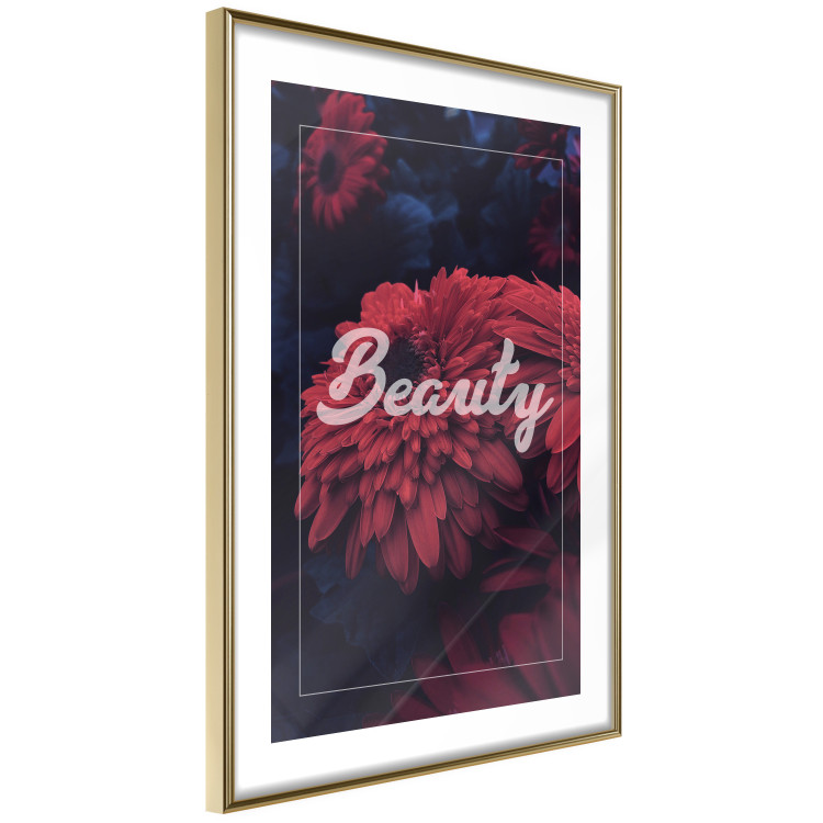 Poster Beauty - composition in dark colors with a bright English text 116310 additionalImage 8