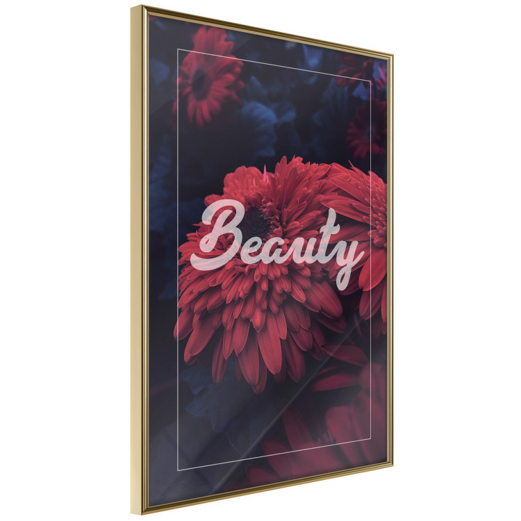 Poster Beauty - composition in dark colors with a bright English text 116310 additionalImage 14