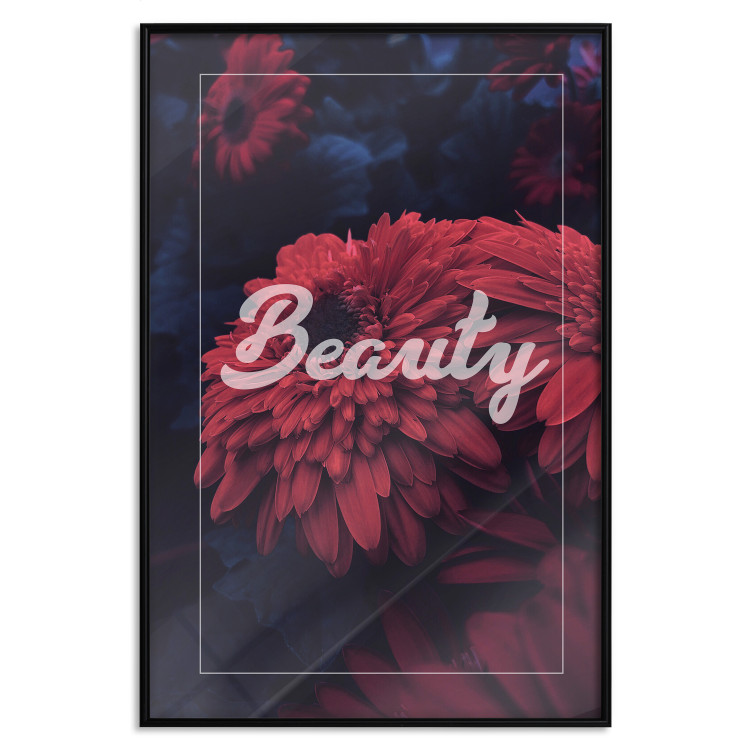 Poster Beauty - composition in dark colors with a bright English text 116310 additionalImage 24