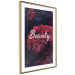 Poster Beauty - composition in dark colors with a bright English text 116310 additionalThumb 6