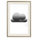 Wall Poster Black Cloud - figures bathed in grays and white background 116610 additionalThumb 19