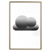 Wall Poster Black Cloud - figures bathed in grays and white background 116610 additionalThumb 20