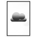 Wall Poster Black Cloud - figures bathed in grays and white background 116610 additionalThumb 15