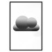 Wall Poster Black Cloud - figures bathed in grays and white background 116610 additionalThumb 18