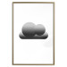 Wall Poster Black Cloud - figures bathed in grays and white background 116610 additionalThumb 16