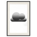Wall Poster Black Cloud - figures bathed in grays and white background 116610 additionalThumb 18