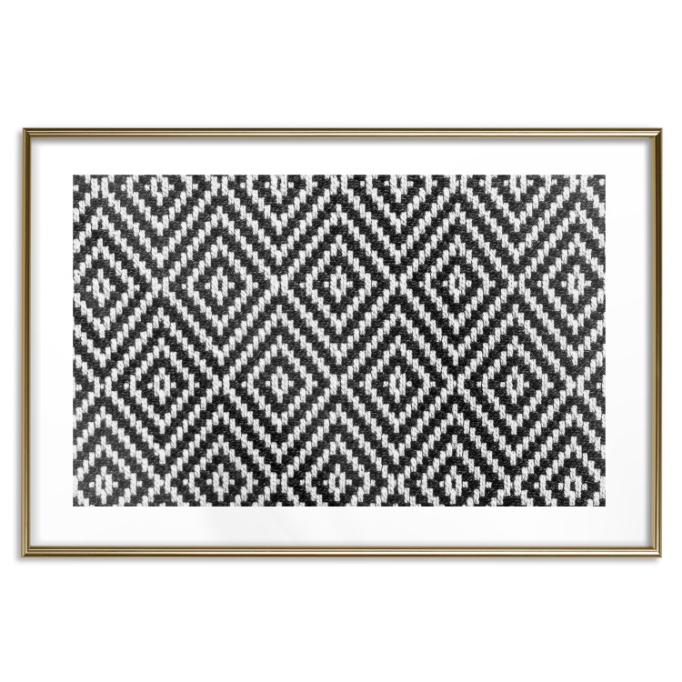 Poster Kitchen Towel - black and white composition with geometric texture 117210 additionalImage 16