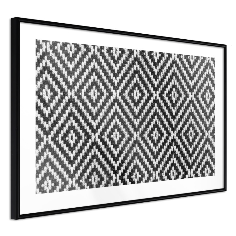 Poster Kitchen Towel - black and white composition with geometric texture 117210 additionalImage 11
