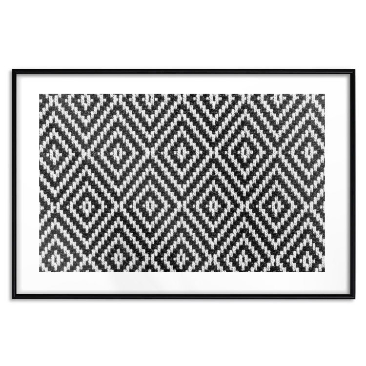 Poster Kitchen Towel - black and white composition with geometric texture 117210 additionalImage 17