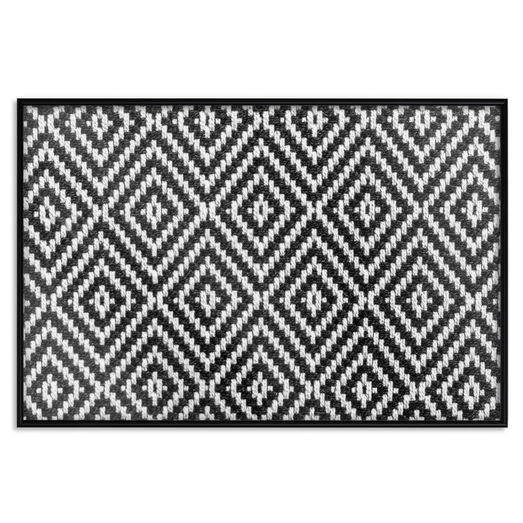 Poster Kitchen Towel - black and white composition with geometric texture 117210 additionalImage 24