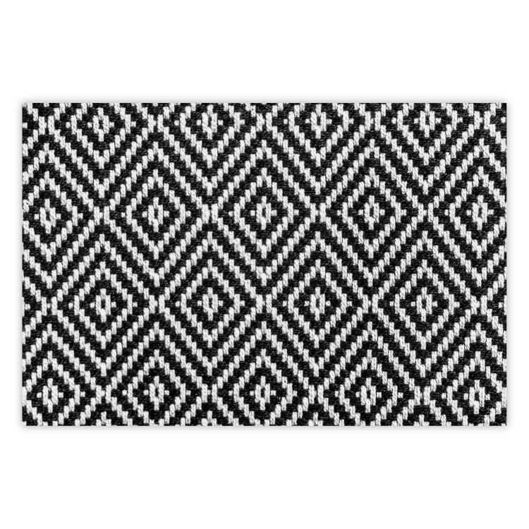 Poster Kitchen Towel - black and white composition with geometric texture 117210