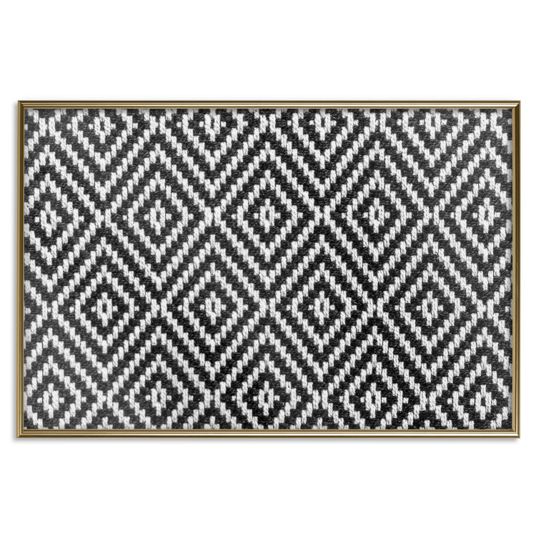 Poster Kitchen Towel - black and white composition with geometric texture 117210 additionalImage 16