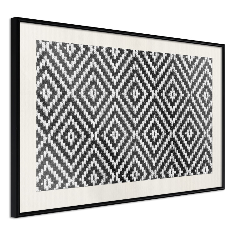 Poster Kitchen Towel - black and white composition with geometric texture 117210 additionalImage 3