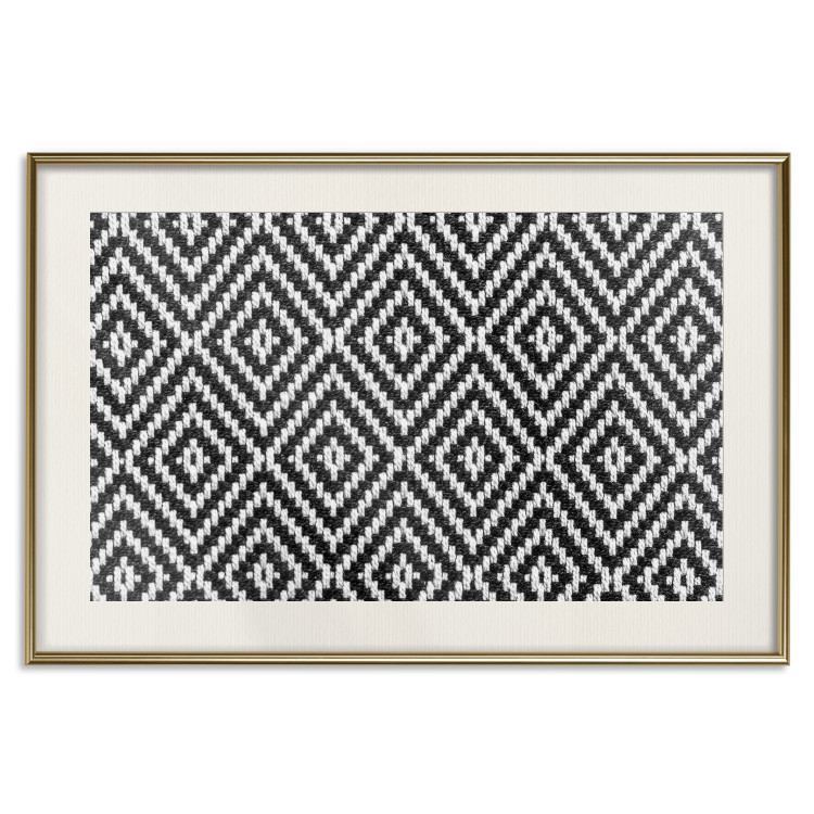 Poster Kitchen Towel - black and white composition with geometric texture 117210 additionalImage 19