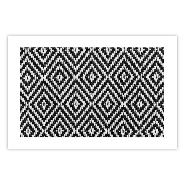 Poster Kitchen Towel - black and white composition with geometric texture 117210 additionalImage 19