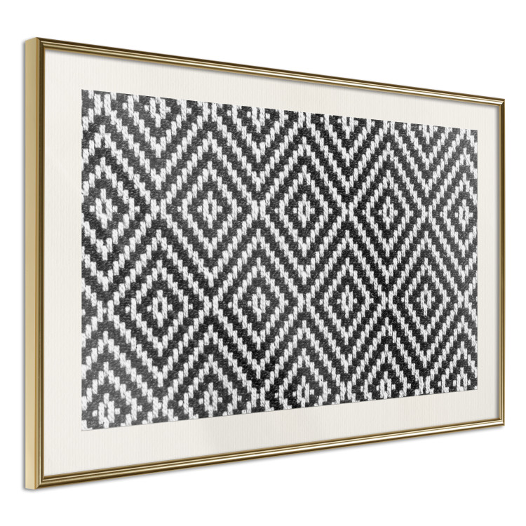 Poster Kitchen Towel - black and white composition with geometric texture 117210 additionalImage 2