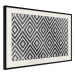 Poster Kitchen Towel - black and white composition with geometric texture 117210 additionalThumb 3