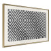 Poster Kitchen Towel - black and white composition with geometric texture 117210 additionalThumb 2
