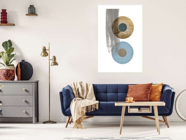 Wall Poster Abstract Symmetry - geometric colorful composition in four circles 117910 additionalImage 2