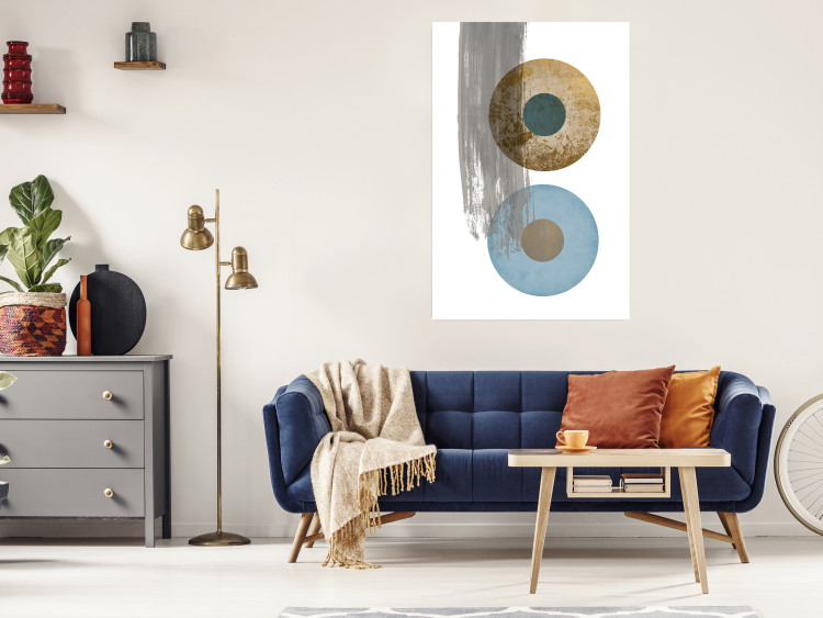 Wall Poster Abstract Symmetry - geometric colorful composition in four circles 117910 additionalImage 21
