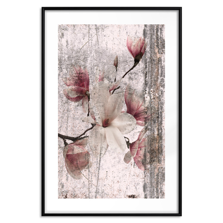 Wall Poster Memorial Magnolia - botanical composition with vintage-style flowers 118610 additionalImage 15