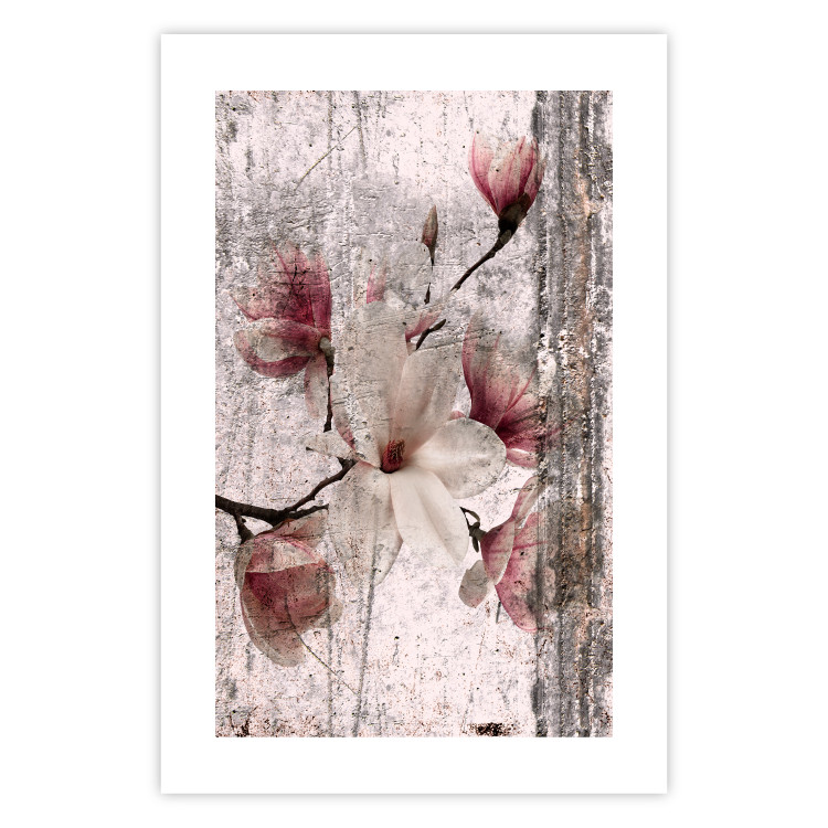Wall Poster Memorial Magnolia - botanical composition with vintage-style flowers 118610 additionalImage 19