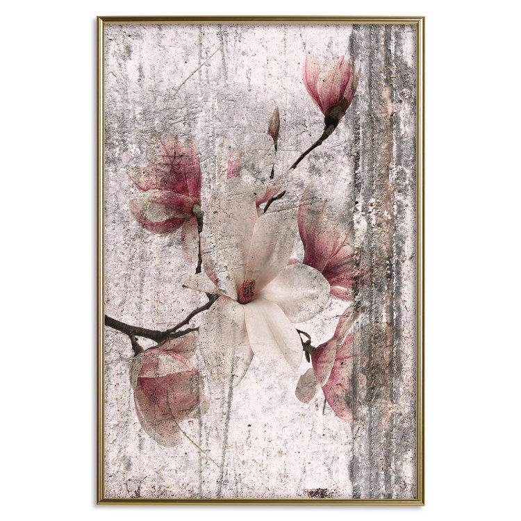 Wall Poster Memorial Magnolia - botanical composition with vintage-style flowers 118610 additionalImage 16