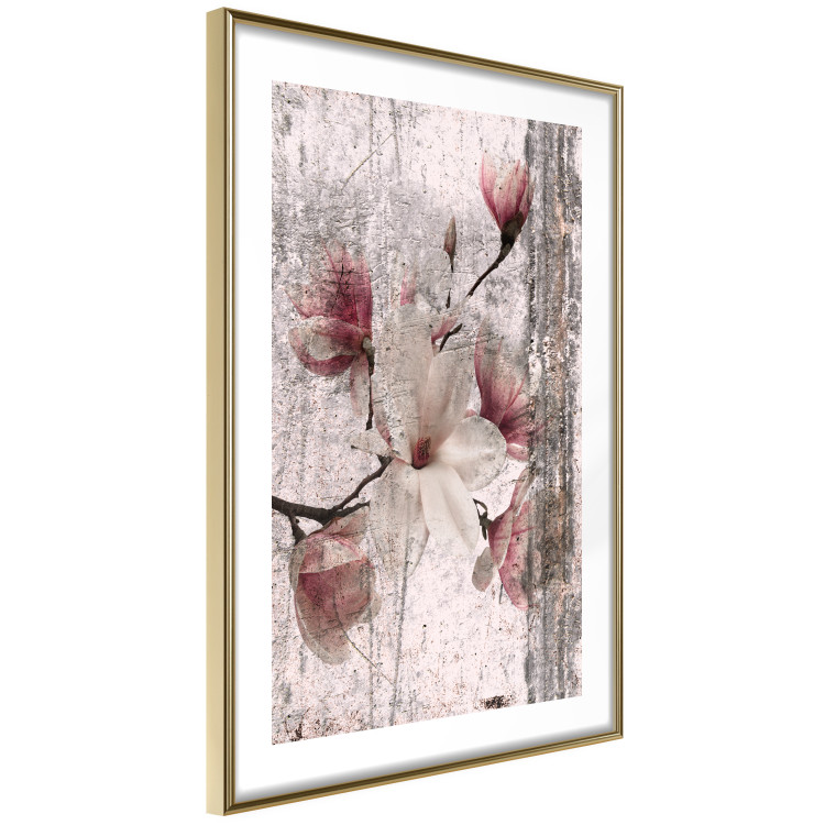 Wall Poster Memorial Magnolia - botanical composition with vintage-style flowers 118610 additionalImage 6