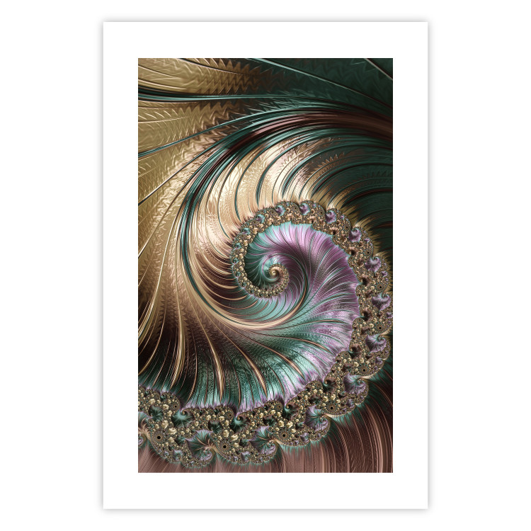 Wall Poster Fractal Vortex - colorful abstract pattern of ornaments in a vortex form 122610 additionalImage 25