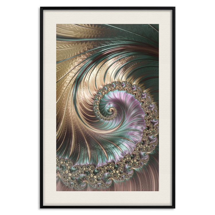 Wall Poster Fractal Vortex - colorful abstract pattern of ornaments in a vortex form 122610 additionalImage 18