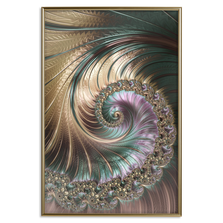 Wall Poster Fractal Vortex - colorful abstract pattern of ornaments in a vortex form 122610 additionalImage 16
