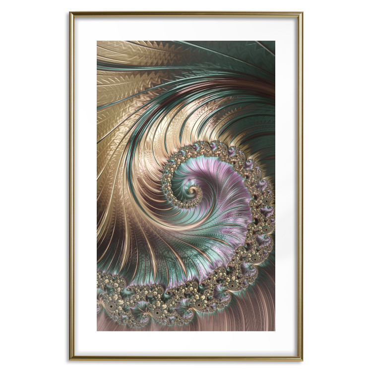 Wall Poster Fractal Vortex - colorful abstract pattern of ornaments in a vortex form 122610 additionalImage 16