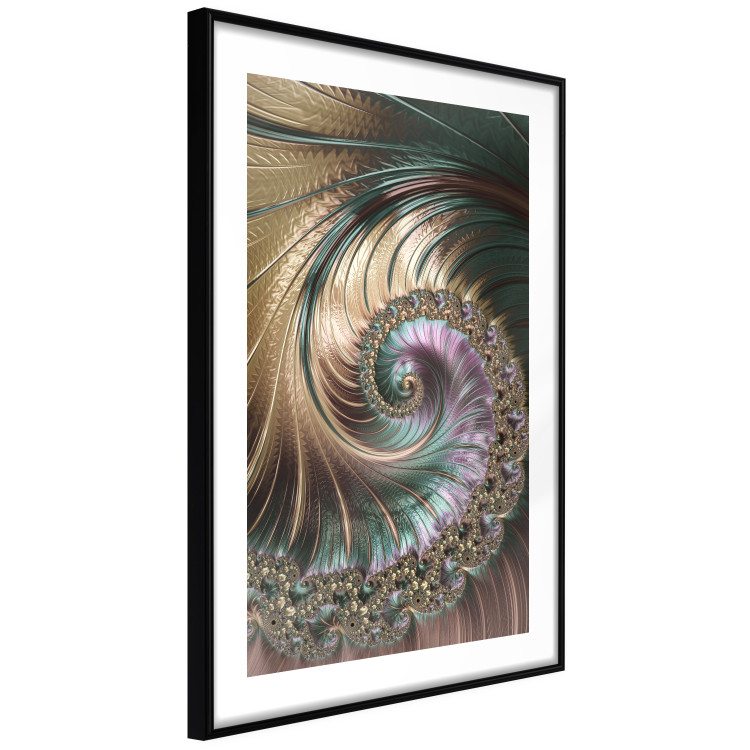 Wall Poster Fractal Vortex - colorful abstract pattern of ornaments in a vortex form 122610 additionalImage 12