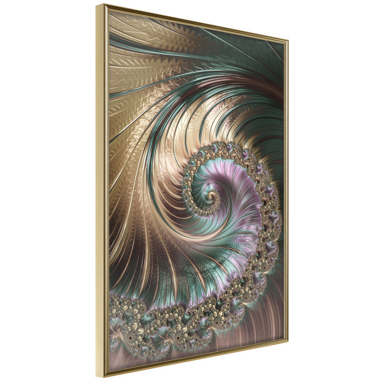 Wall Poster Fractal Vortex - colorful abstract pattern of ornaments in a vortex form 122610 additionalImage 3