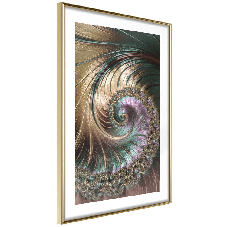 Wall Poster Fractal Vortex - colorful abstract pattern of ornaments in a vortex form 122610 additionalImage 11