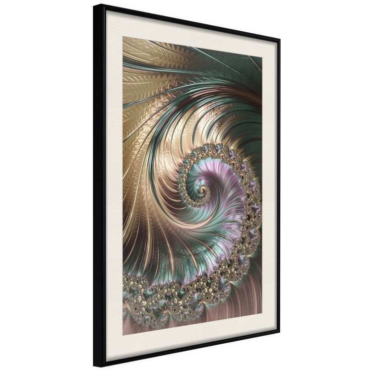 Wall Poster Fractal Vortex - colorful abstract pattern of ornaments in a vortex form 122610 additionalImage 13