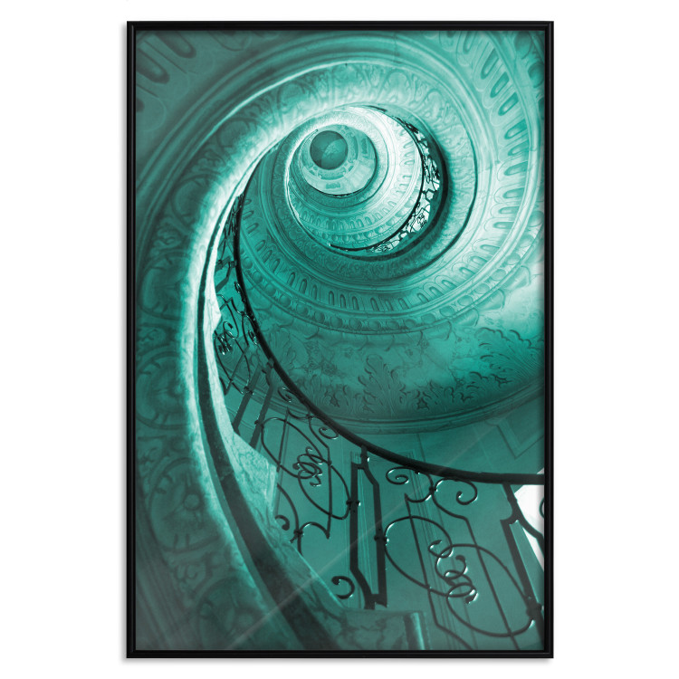 Poster Architectural Spiral - spiral staircase as architectural work 123610 additionalImage 18