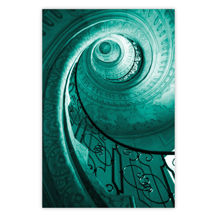 Poster Architectural Spiral - spiral staircase as architectural work 123610