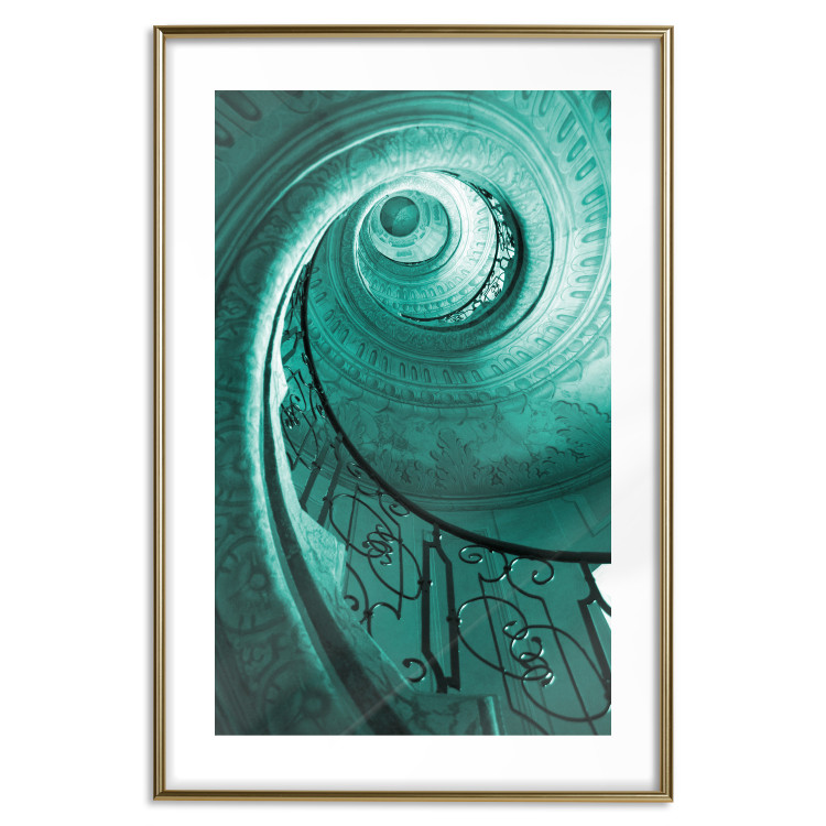 Poster Architectural Spiral - spiral staircase as architectural work 123610 additionalImage 14