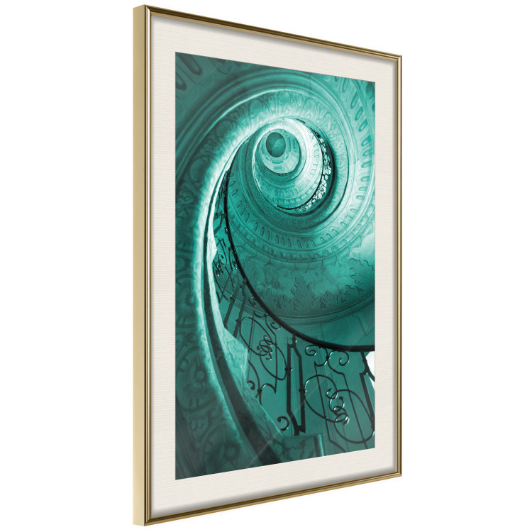 Poster Architectural Spiral - spiral staircase as architectural work 123610 additionalImage 2
