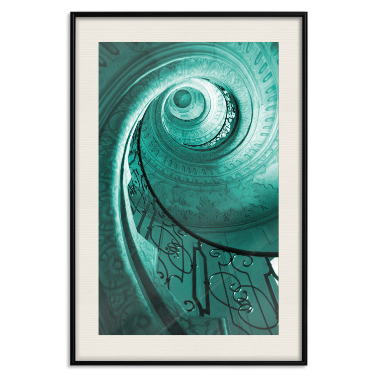 Poster Architectural Spiral - spiral staircase as architectural work 123610 additionalImage 18