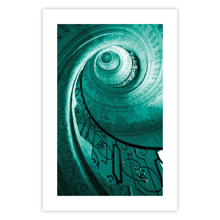 Poster Architectural Spiral - spiral staircase as architectural work 123610 additionalImage 25