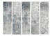 Folding Screen Fresh Concrete II (5-piece) - industrial background in shades of gray 124310 additionalThumb 3