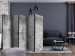 Folding Screen Fresh Concrete II (5-piece) - industrial background in shades of gray 124310 additionalThumb 4